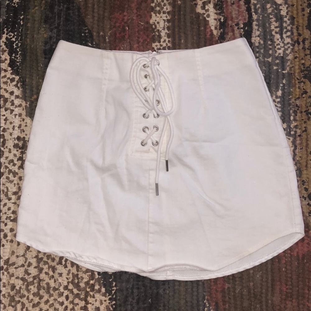 Forever 21 White Mini Skirt